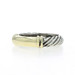 David Yurman Metro Bar Cable Band - Sterling Silver 925 Yellow Gold 14k Ring