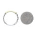 David Yurman Metro Bar Cable Band - Sterling Silver 925 Yellow Gold 14k Ring
