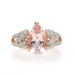 Rose Gold Morganite Diamond Women's Ring - 14k Pear 2.03ctw