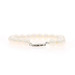 White Gold Akoya Pearl Knotted Strand Bracelet 7" - 14k