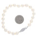 White Gold Akoya Pearl Knotted Strand Bracelet 7" - 14k