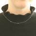 White Gold Diamond by the Yard Necklace 18" - 14k Round Brilliant .50ctw Station