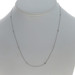 White Gold Diamond by the Yard Necklace 18" - 14k Round Brilliant .50ctw Station