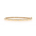 Yellow Gold Diamond Bangle Bracelet 6 3/4" - 14k Round Brilliant .40ctw