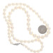 White Gold Pearl Diamond Vintage Graduated Knotted Strand Necklace 19 1/2" - 14k