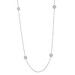 Roberto Coin Diamond by the Inch Diamond Station Necklace WhiteGold 18k Rd.23ctw