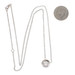 White Gold Diamond Halo Necklace - 14k Round Brilliant 1.07ctw GIA