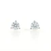 White Gold Diamond Stud Earrings - 14k Round .56ctw Pierced Screw-Ons