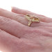 Yellow Gold Citrine Vintage Cocktail Solitaire Women's Ring - 14k Coffin 6.40ct