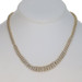 Yellow Gold Diamond Graduated Link Necklace 17" - 14k Round Brilliant 2.00ctw