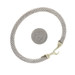 David Yurman Cable Classics Hook Clasp Bangle Bracelet 6" Sterling 925 Gold 14k