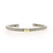 David Yurman Cable Classics Station Cuff Bracelet 7 1/2" - Sterling 925 Gold 14k