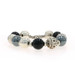 David Yurman Elements Onyx Hematite Beaded Bolo Bracelet - Sterling Silver 925
