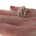 David Yurman Crossover Band - Sterling Silver 925 Yellow Gold 18k Statement Ring