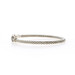 David Yurman Wheaton Petite Pave Cable Diamond Bangle Bracelet 6 1/4" Ster 925