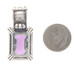 Lagos Caviar Amethyst Solitaire Enhancer Pendant Sterling 925 Gold 18k 18.12ct