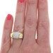 Lagos Caviar Two Tone Station Diamond Band - Sterling 925 Yellow Gold 18k Ring