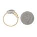 Yellow Gold Diamond Oval Duo Ring - 14k Round Brilliant .12ctw Geometric
