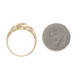 Yellow Gold Diamond Three-Stone Bypass Ring - 10k Round Brilliant