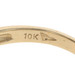 Yellow Gold Diamond Three-Stone Bypass Ring - 10k Round Brilliant