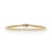 Yellow Gold Diamond Tennis Bracelet 7" - 14k Round Brilliant 4.06ctw