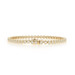 Yellow Gold Diamond Tennis Bracelet 7" - 14k Round Brilliant 4.06ctw