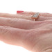 Rose Gold Onyx Diamond Geometric Ring - 14k Triangle Cut