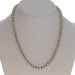 Sterling Silver Beaded Necklace 18 3/4" - 925