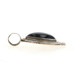 Sterling Silver Simulated Tiger's Eye Solitaire Slide Pendant 925 Oval Cabochon
