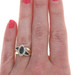 Yellow Gold Sapphire Diamond Halo Ring - 10k Marquise 2.25ctw