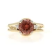 Yellow Gold Zircon Diamond Ring - 18k Round 2.26ctw