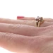 Yellow Gold Zircon Diamond Ring - 18k Round 2.26ctw