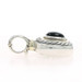 David Yurman Albion Onyx Solitaire Enhancer Pendant Sterling 925 Yellow Gold 14k