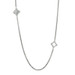 David Yurman Venetian Quatrefoil Motif Toggle Necklace 36" Sterling 925 Station