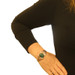 Sterling Silver Malachite Solitaire Bangle Bracelet 7" - 925 Oval Cabochon