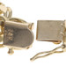 Yellow Gold Diamond Cut Double Curb Chain Bracelet 7 1/2" - 14k Starter Charm