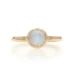 YellowGold Moonstone Edwardian Solitaire Ring 14k Bullet1.17ct Converted Antique