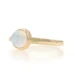 YellowGold Moonstone Edwardian Solitaire Ring 14k Bullet1.17ct Converted Antique