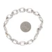 Sterling Silver Textured Link Bracelet 7 1/4" - 925