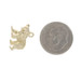 Yellow Gold Walking Bear Charm - 14k Wildlife