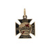 Yellow Gold Art Deco Knights Templar Men's Charm - 10k Vintage Masonic