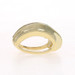 Yellow Gold Diamond Omega Slide Pendant - 14k Princess 1.00ctw Invisible Set