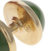 Yellow Gold Nephrite Jade Vintage Men's Cufflinks - 14k Round Cabochon