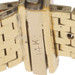 Yellow Gold Lab-Created Ruby Diamond Retro Buckle Band 14k .52ctw Vintage Ring