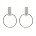 John Hardy Circle Door Knocker Earrings - Sterling Silver 925 Geometric Pierced