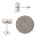 White Gold Diamond Flower Stud Earrings - 18k Marquise 1.94ctw Blossoms