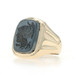 Yellow Gold Hematite Vintage Ancient Warrior Men's Ring - 10k Intaglio Soldier