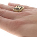 Yellow Gold Onyx Art Deco Monogram Signet Men's Ring - 14k LV VL Letters Vintage