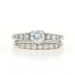 Platinum Diamond Vintage Engagement Ring & Wedding Band - 900 Round .72ctw