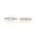 Platinum Diamond Vintage Engagement Ring & Wedding Band - 900 Round .72ctw